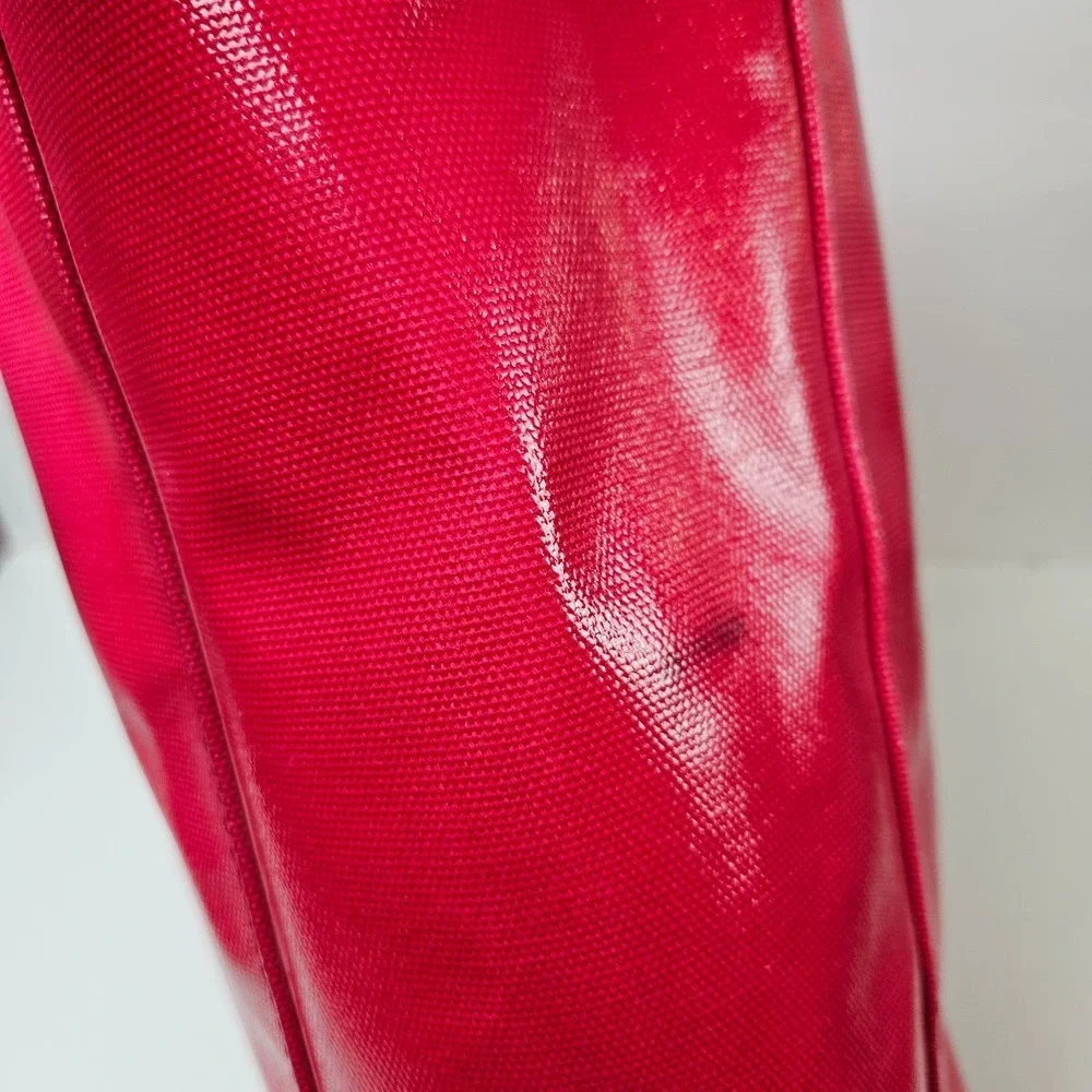Kate Spade Fulton Street‎ Kerryn Tote Coated Fabric Hot Pink Bag Shopper Purse